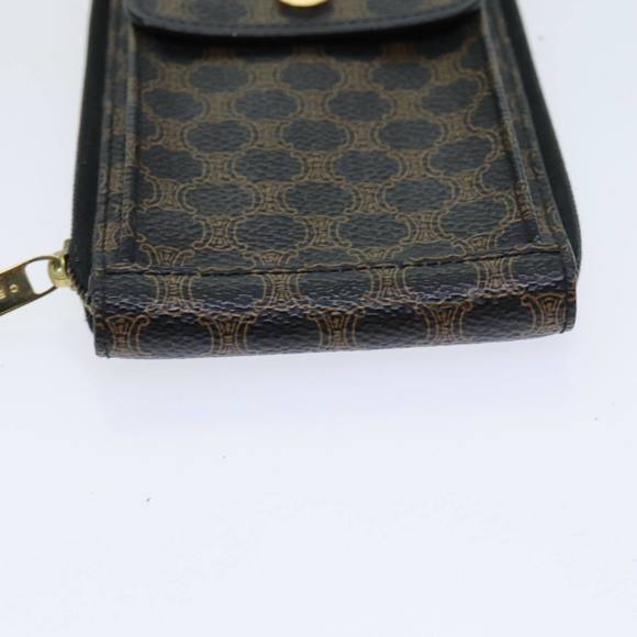CELINE Macadam Canvas Shoulder Wallet PVC Brown Auth 79811 - Picture 7 of 16